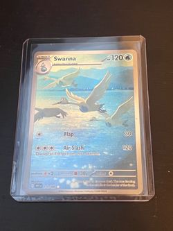 Swanna 110/086 White Flare Illustration Rare Pokemon TCG Card NM