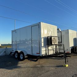 7x14 Restroom Trailer for Sale - 2 Stall Restroom