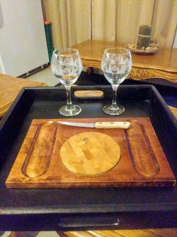 Vintage Teak Oak Cheese Cutting Board