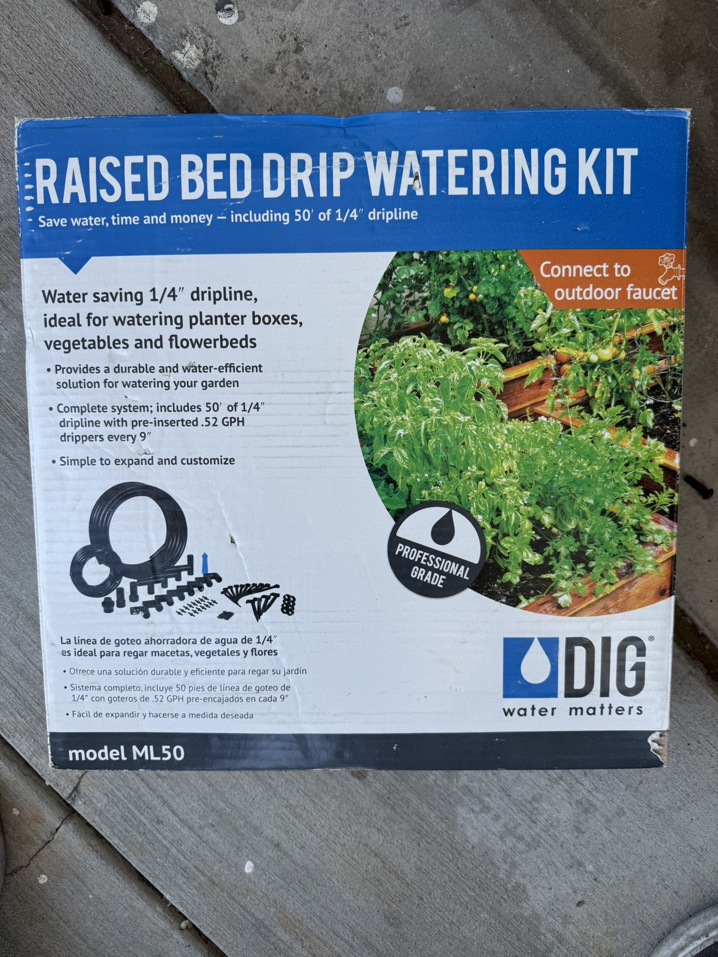 DIG Raised Bed Drip Irrigation Kit