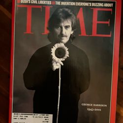 December 10,  2001 Time Magazine - George Harrison  1(contact info removed)