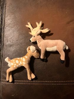 Matching deer plushies