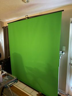 RAUBAY 78.7 x 82.7in Large Collapsible Green Screen Backdrop Portable Retractable Chroma Key Panel