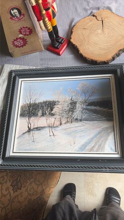 Winter RD 2004 painting with frame