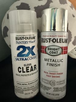 Chrome spray paint & Paint Cover