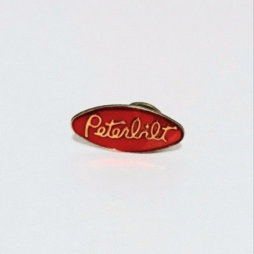 PETERBILT OVAL PIN | TRUCKER HAT/VEST/ SHIRT | VINTAGE ENAMEL PIN