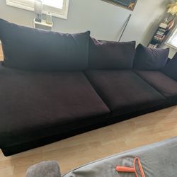 Couch Black Velvet