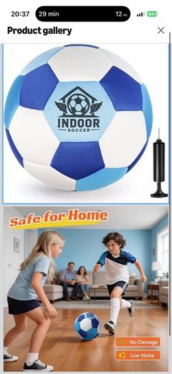 UBeesize Indoor Soccer Ball Size 4, Silent Soft Foam Soccer Ball for Indoor Training, Lightweight House Soccer Ball for Practice, Ball Control, Juggli