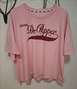 New Plus Size Dr.Pepper Crop Top