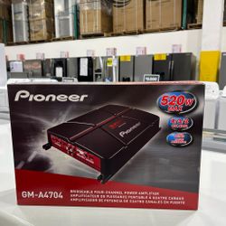 Pioneer Car Amplifier 4ch 480w Max Audio Amplificador De Carro Gma4704