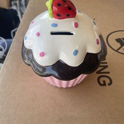 Ceramic Cupcake Bank