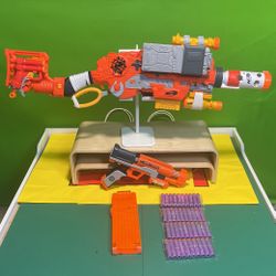 Nerf Zombie Strike Bundle – Scavenger, ClearShot, Mags, and Darts!