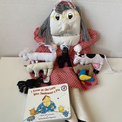 Old Lady Who Swallowed A Fly Large Puppet by Alma’s Designs & Board Book
