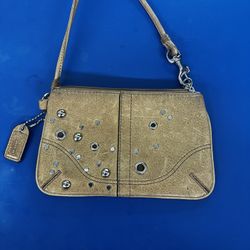Coach Studded Wristlet Wallet