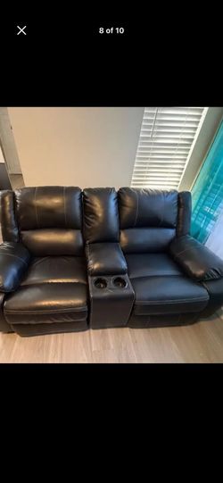 Beautiful elegant upscale luxury Double Recliner All Electric powered Sofa