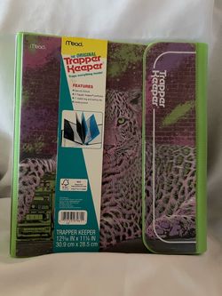 Mead Trapper Keeper Binder Leopard Print