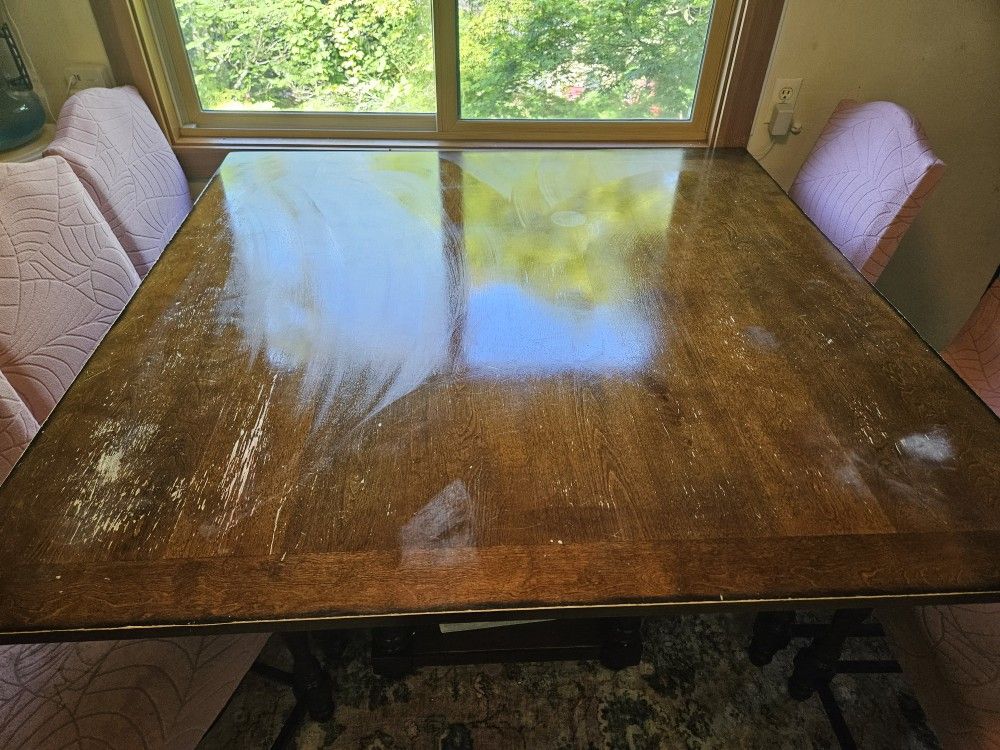 Square Table And Six Chairs