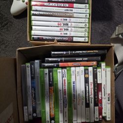 2 Xboxs Games And Controllers. 