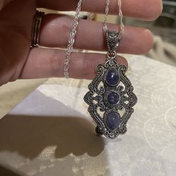 BALI LEGACY Tanzanite Sterling Silver necklace 