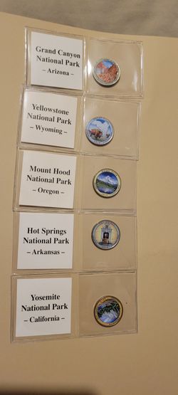 🔥 2010 America the Beautiful Colorized National Parks Quarter Set (All 5)