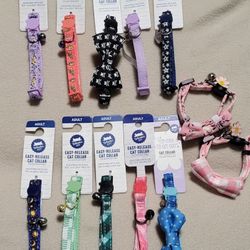 Brand New Adult Cat Collars 8-12in 