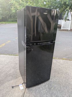 Black Whirlpool Refrigerator - Great Condition - $100