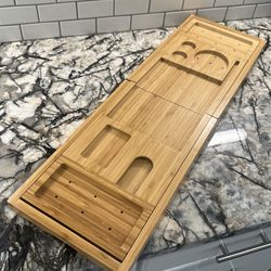 Bamboo Bathtub Caddy