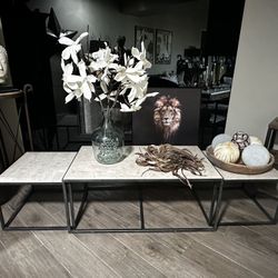 Coffee Table With Two Nesting Tables