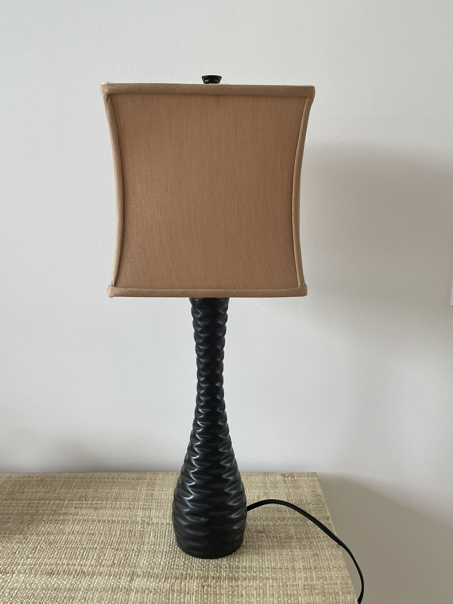 Pier-1 Espresso Wood Table Lamp