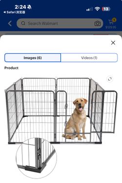 New in box Aivituvin-AIR51-XDY Dog Exercise Pen | Outdoor&Indoor Portable Pet Puppy Playpen - Large - 8 Panels