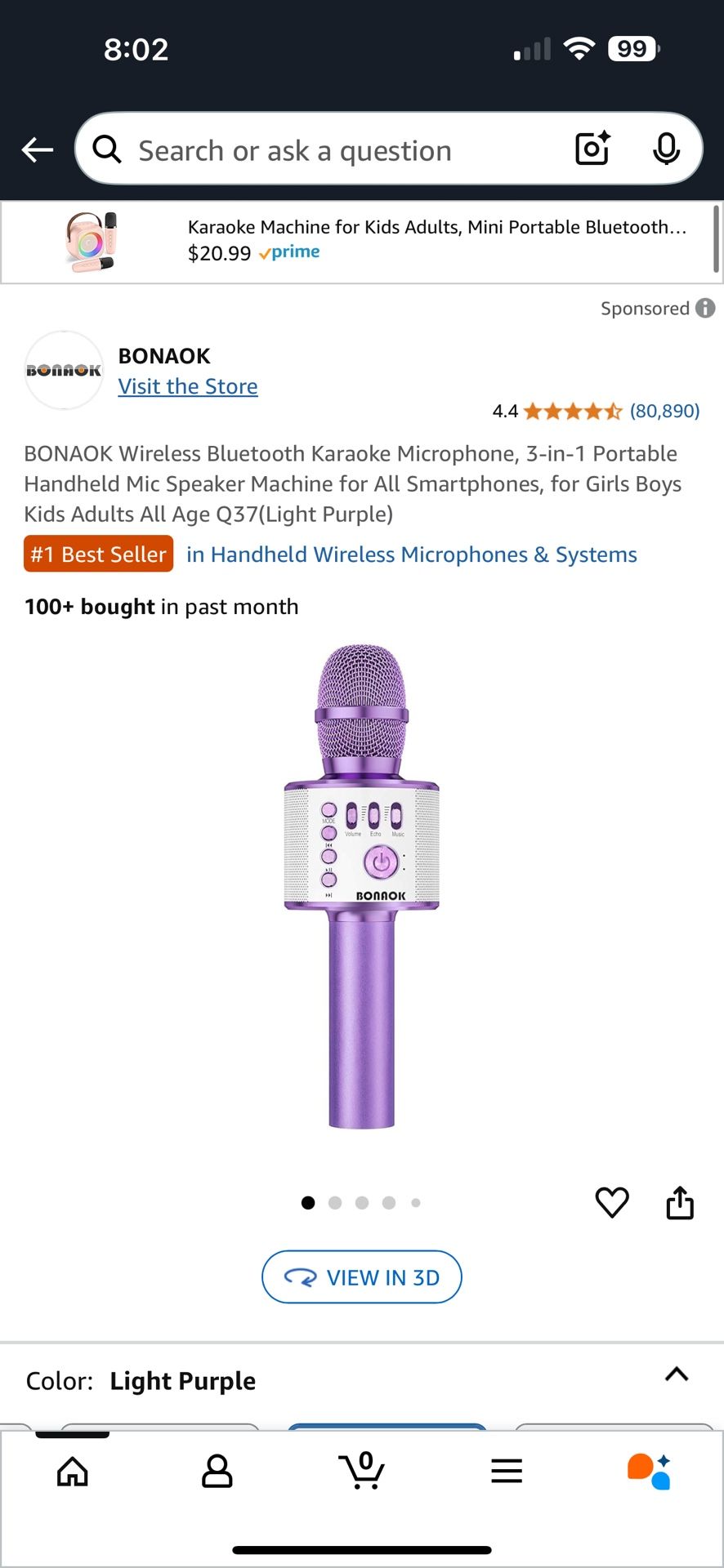 Wireless kalaoke microphone