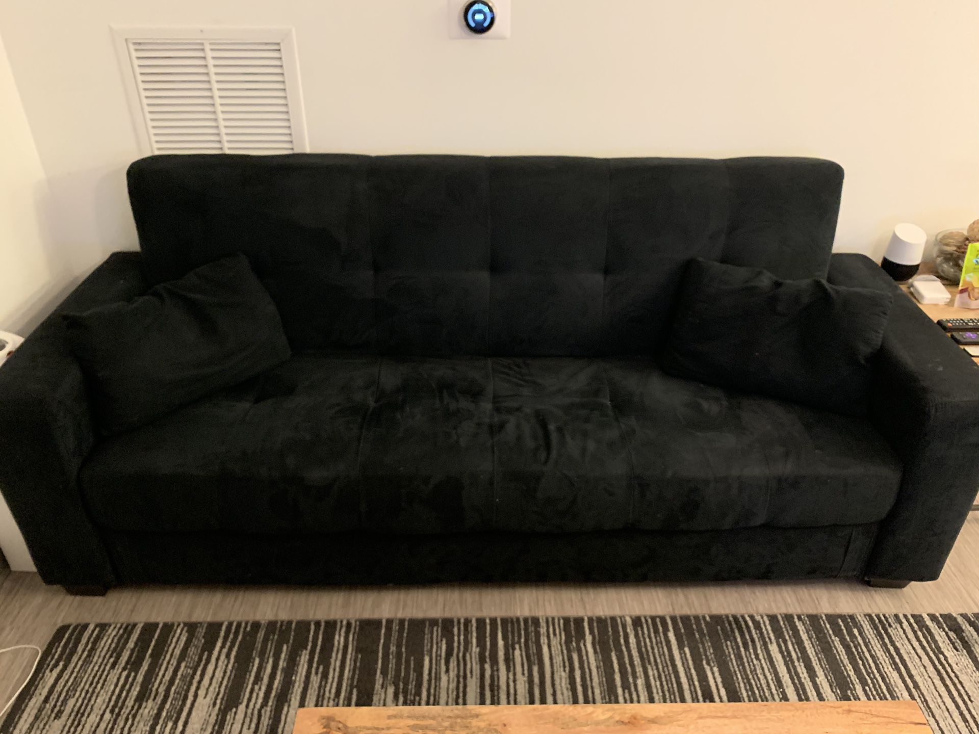 Target Sleeper Futon (Lifestyle Solutions Lexington Sofa Bed - Black)