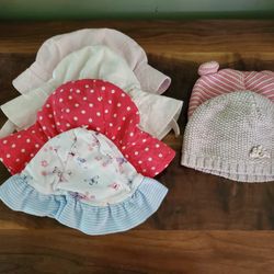 Baby Girl Hats (Ranging From Newborn-12 Months)