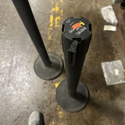 Retractable Crowd Control Stanchions (Set of 2) - Heavy Duty