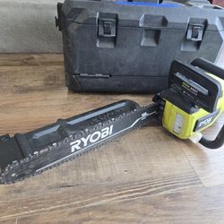 Ryobi 40V HP Brushless 18 in. Cordless Battery Powered Chainsaw Kit - 6.0 Ah Battery and Rapid Charger Included
