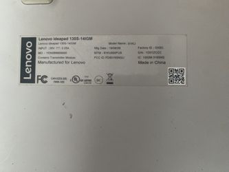 Lenovo Missing Hardrive
