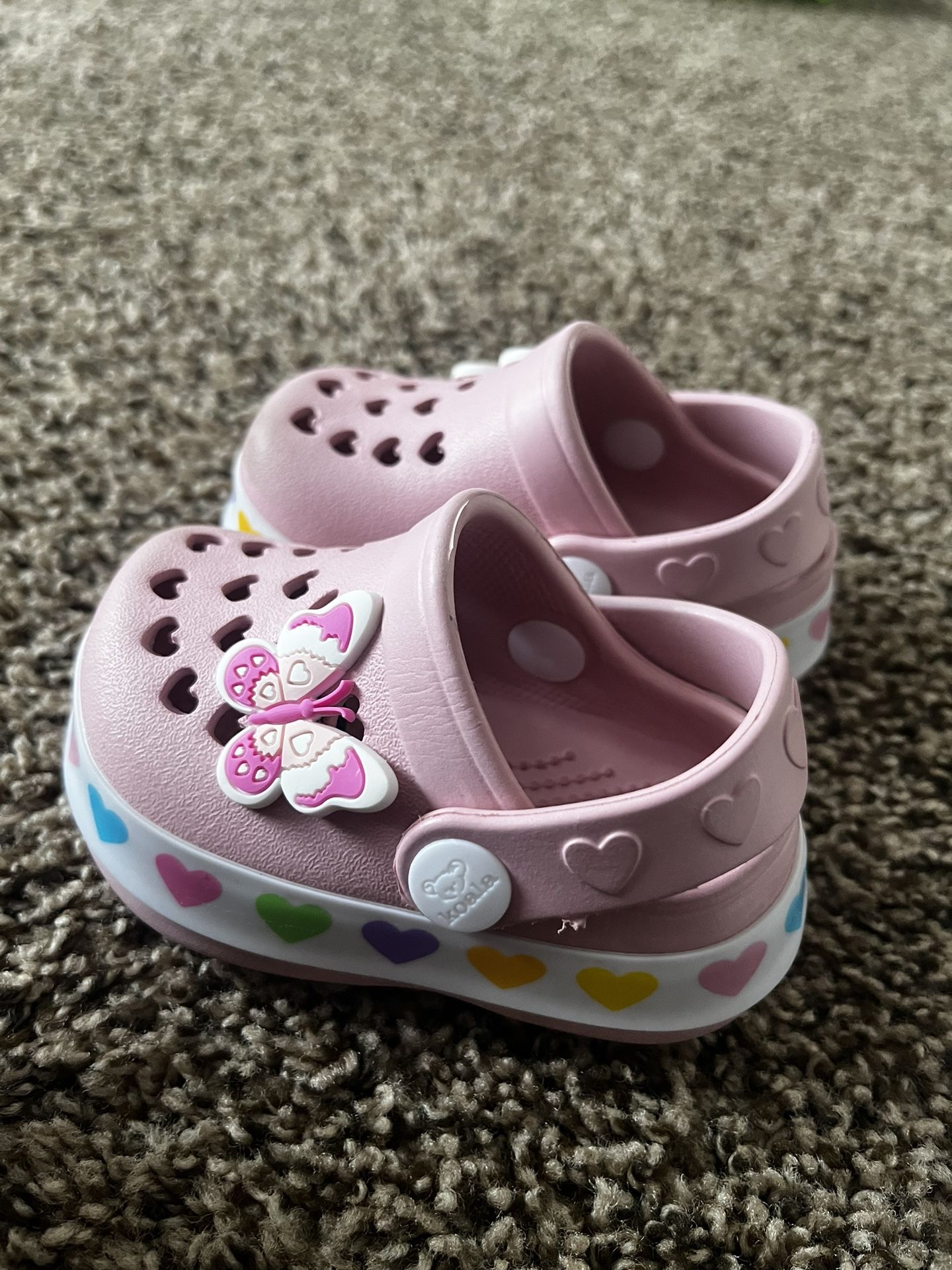 Butterfly Crocs And Tye Dye Shoes