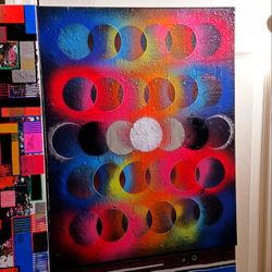 Original Canvas Paintings By Artist You Dont Know - Abstract Graffiti Street Art Contemporary Modern Artwork  