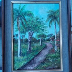 Pintura Cubana.(Paisaje Campestre)Cuban Painting.