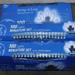 New Box Of 100 Clear Icicle Lights 