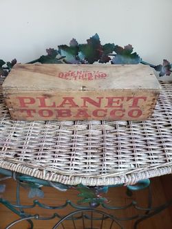 Vintage wooden plug box.