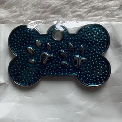 Dog Tags Stainless Steel Blue 10 Pcs