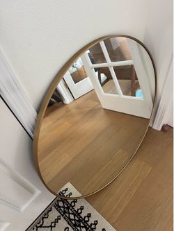 3 ft Brass finish mirror