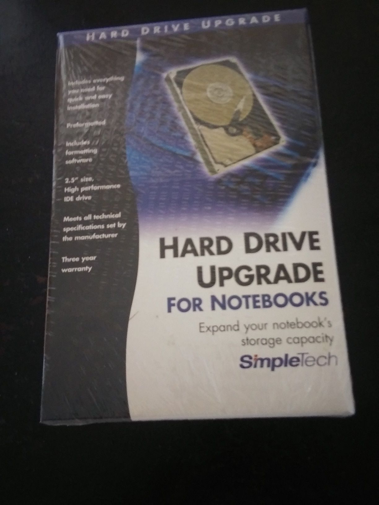Hard drive upgrade for notebooks