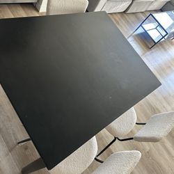 Black Dining Room Table 