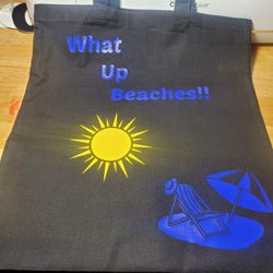 Personalized Beach Bag (front and back)