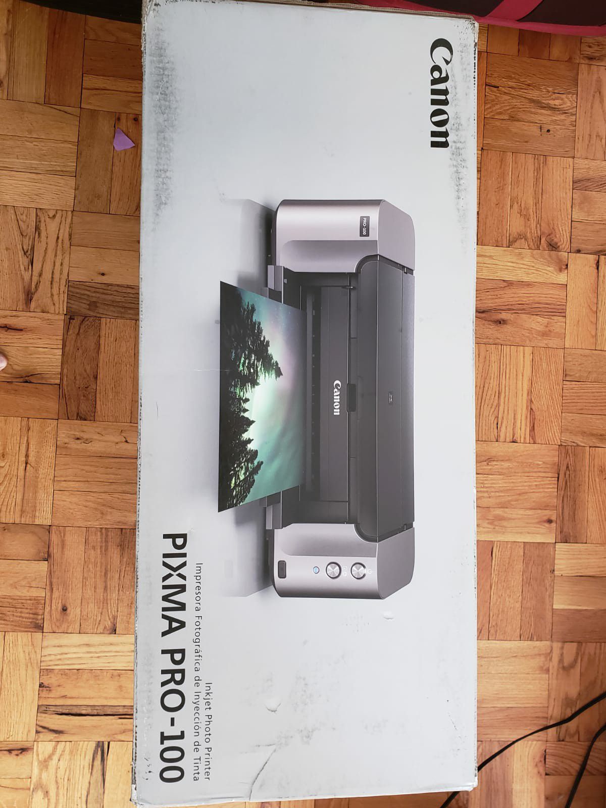 Canon Pixma Pro-100 Color Photo Inkjet Printer with 50 sheets(13"x19") Photo Paper