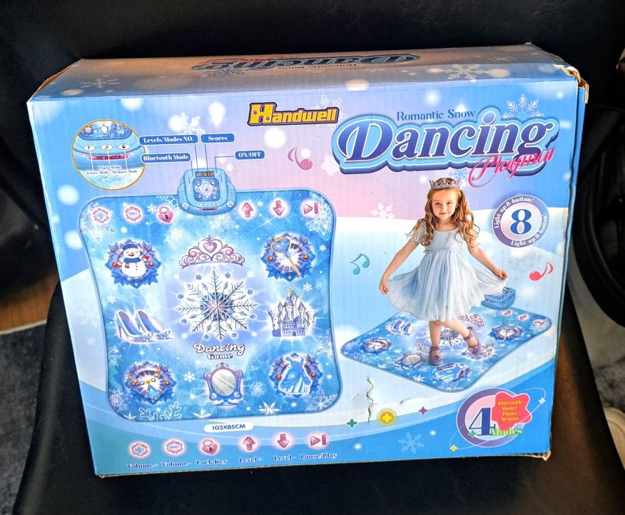 Dance Mat, 2024 8-Button Frozen Dance Pad with Wireless Bluetooth, Upgraded