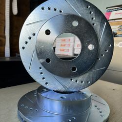 Chevy Camaro 82-83-84-85-86-87-88 Rear Drill Slot Rotors Ceramic Pads