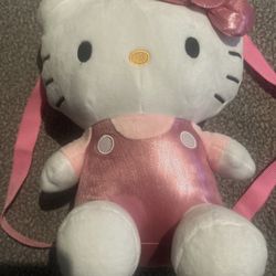 Soft Shiny Hello Kitty Backpack 